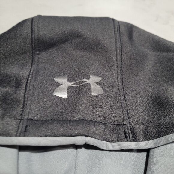 Under Armour Rival Hoodie Short Sleeve Coach's Gray Big Logo UA SMALL NWOT - Picture 9 of 9